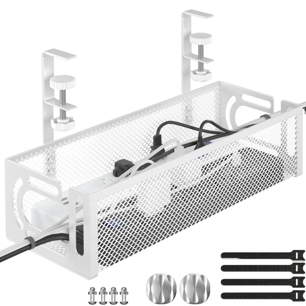 Cable Management Under Desk Tray (No Tools Needed)