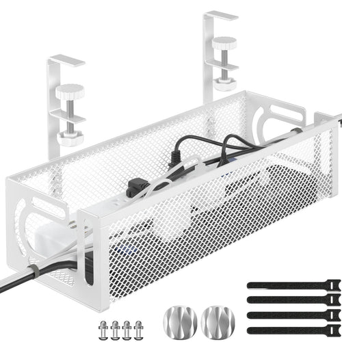 Cable Management Under Desk Tray (No Tools Needed)