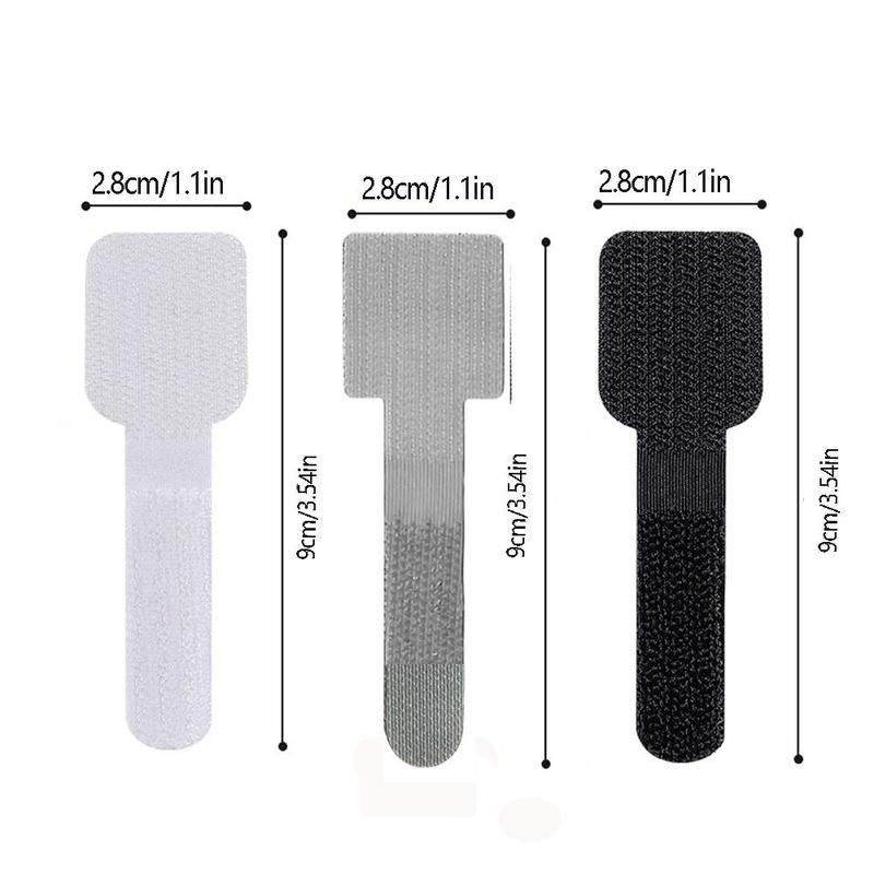 10Pcs Cable Organizing Straps (Velcro)
